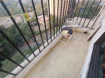Balcony in 2 BHK Apartment at Everest World Morning Glory CHS Ltd, Kolshet Road – for Rent