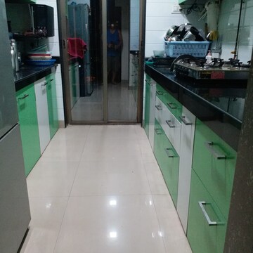 Kitchen in 1 BHK Apartment at Madhav Palacia, Ghodbunder Road – for Rent