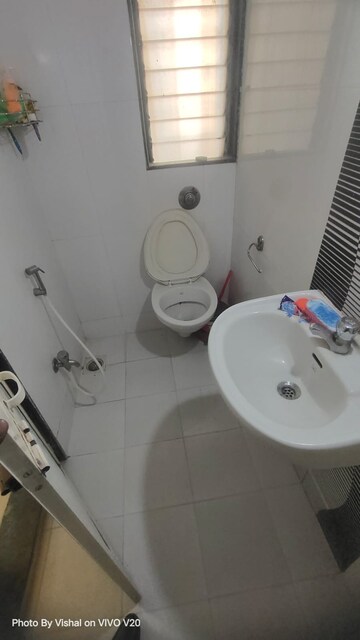 Bathroom in 2 BHK Apartment at K M Horizon Palms III, Owale – for Rent