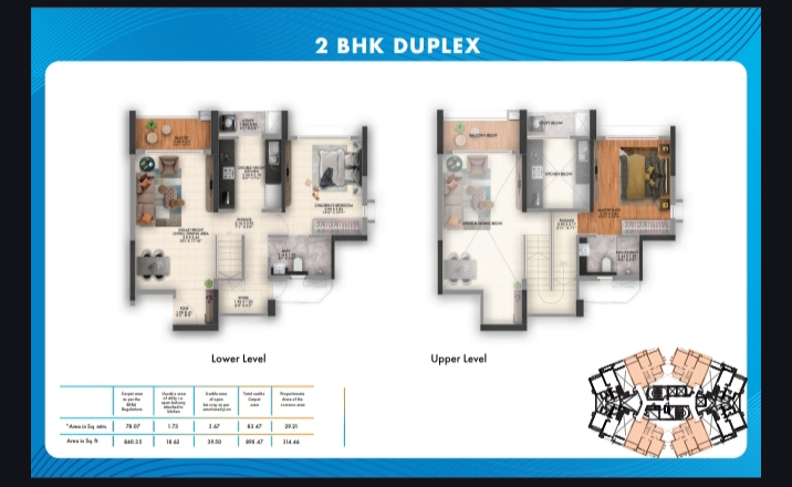 2 BHK Apartment For Sale in Gera Joy On The Tree Tops