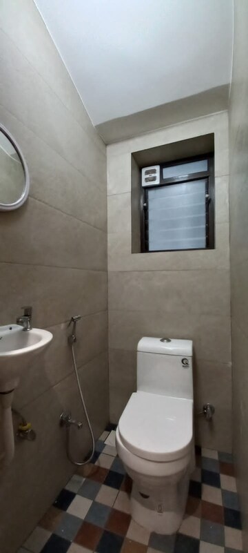 Bathroom in 1 BHK Apartment at Palm Beach Apartments, Versova – for Rent
