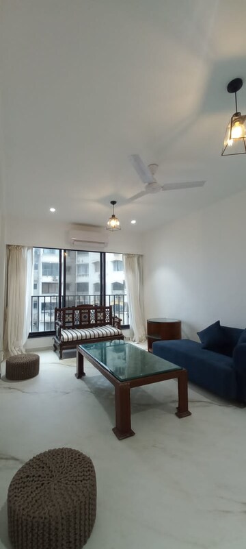 Living Room in 1 BHK Apartment at Palm Beach Apartments, Versova – for Rent