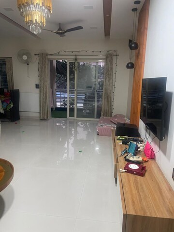 Living Room in 2 BHK Apartment at Mirchandani Palms, Rahatani – for Rent
