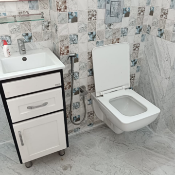 Bathroom in 2 BHK Builder Floor at Malviya Nagar – for Sale