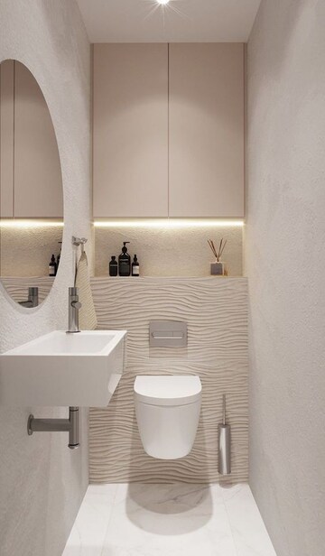 Bathroom in 2 BHK Apartment at Miyapur – for Sale
