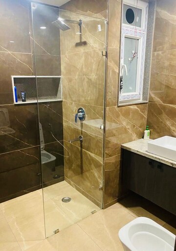 Bathroom in 3 BHK Builder Floor at Shivalik Colony – for Rent