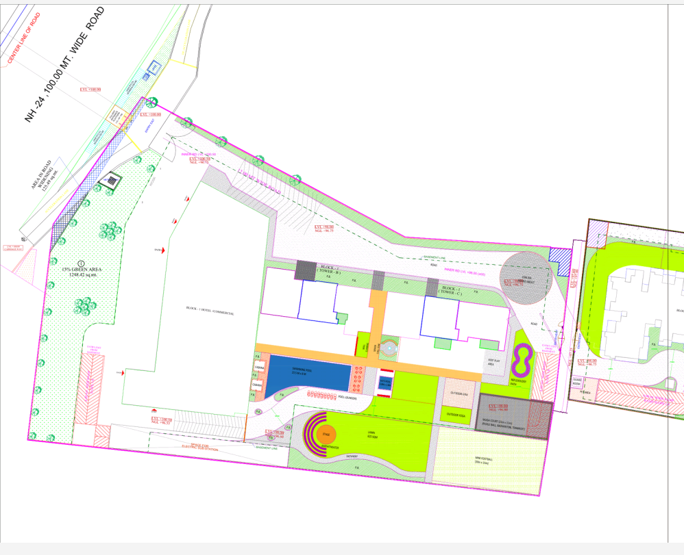 3 BHK + Extra Room 1645 Sq.Ft. Apartment in Aradhyam Spa City