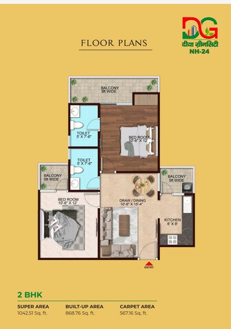 2 BHK Apartment For Resale in Dhaulana Hapur  8109543