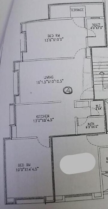 Floor Plan in  Office Space at Aishwarya Apartment Pune, Karve Nagar – for Rent