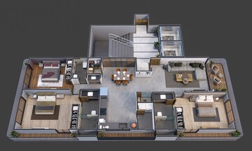 Floor Plan in 3 BHK Apartment at Dumas – for Sale