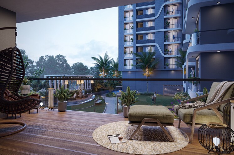 Balcony, dumas 3 Bedroom 2591 Sq.Ft. Apartment In Dumas Surat 8109713