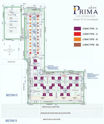 4 BHK Apartment For Resale in Adore Prima Sector 72 Faridabad  8109696