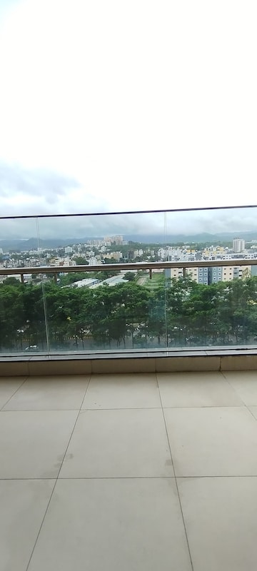 Balcony in 2.5 BHK Apartment at Magarpatta Nanded City Sargam, Sinhagad – for Rent