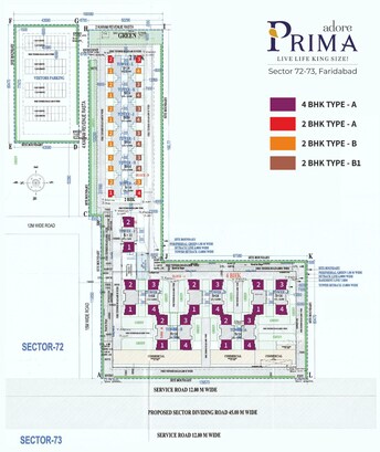 4 BHK Apartment For Resale in Adore Prima Sector 72 Faridabad  8109960