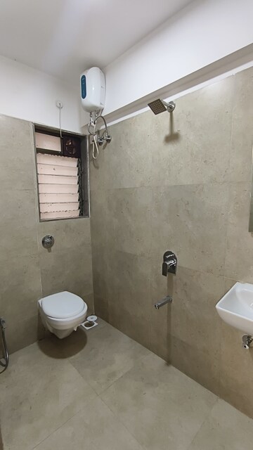 Bathroom in 1 BHK Apartment at Astavinayak Jaykant Solitaire, Santacruz East – for Rent