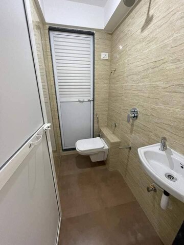 Bathroom in 2 BHK Apartment at S And S Emerald Tower A Wing, Vasai East – for Rent