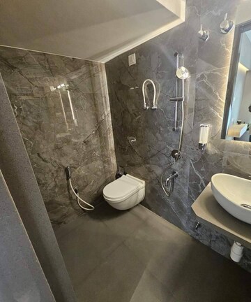 Bathroom in 2 BHK Apartment at S And S Emerald Tower A Wing, Vasai East – for Rent