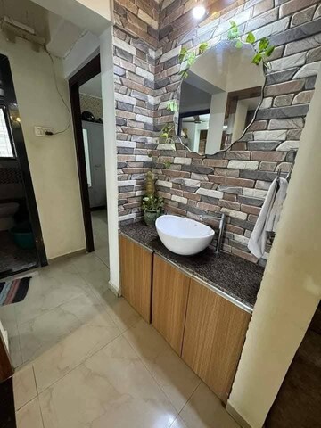 Attached Bathroom in 2 BHK Apartment at S And S Emerald Tower A Wing, Vasai East – for Rent