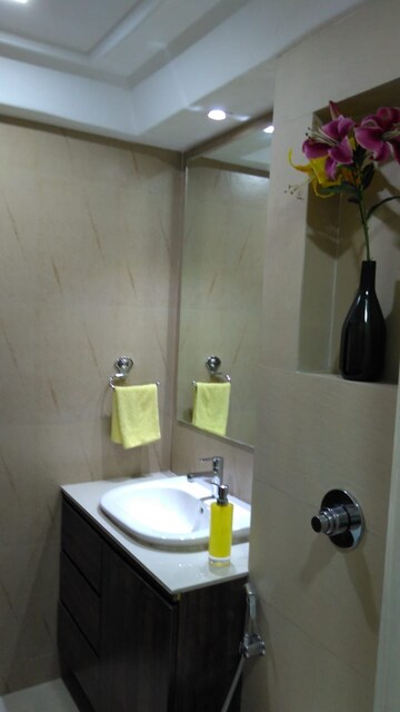 Bathroom in 1 RK Apartment at Fortune Victoria Heights, Dhakoli Village – for Rent
