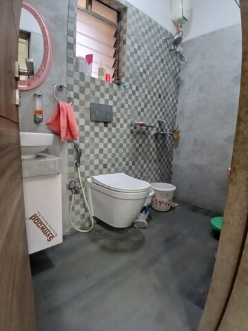 Bathroom in 3 BHK Apartment at Madhav Palacia, Ghodbunder Road – for Rent