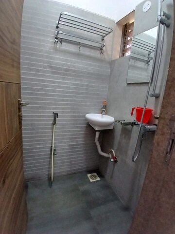 Bathroom in 3 BHK Apartment at Madhav Palacia, Ghodbunder Road – for Rent
