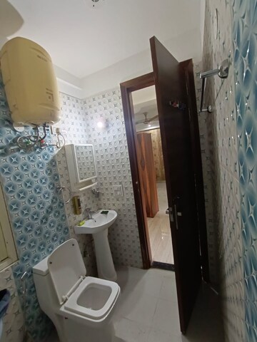 Bathroom in 2 BHK Builder Floor at Ansal Sushant Lok I, Sector 43 – for Rent