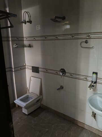 Bathroom in 3 BHK Builder Floor at Dhakoli Village – for Rent