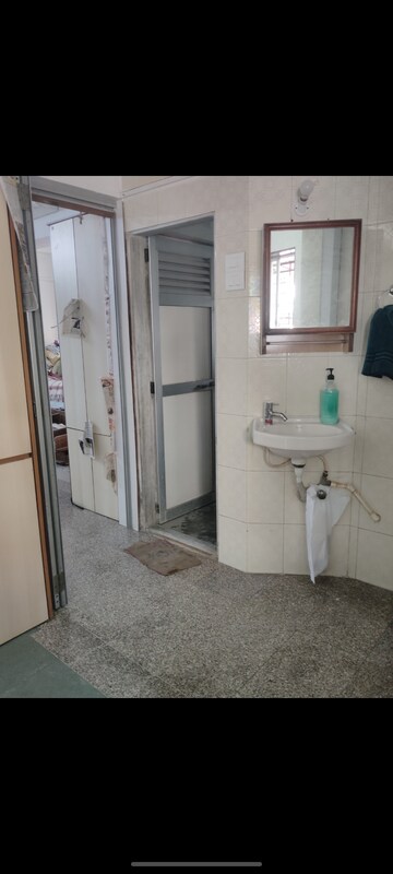 Bathroom in 1 BHK Apartment at Govardhan Nagar, Kandivali West – for Rent