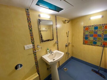 Bathroom in 3 BHK Apartment at Shivtirth CHS Bandra, Bandra East – for Rent