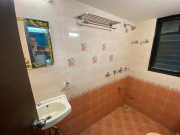 Bathroom in 3 BHK Apartment at Shivtirth CHS Bandra, Bandra East – for Rent