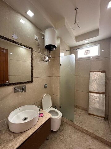 Bathroom in 3.5 BHK Builder Floor at Paschim Vihar – for Rent