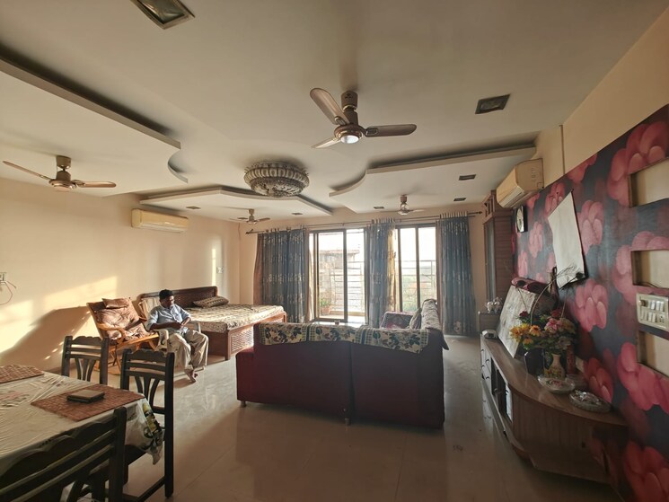 Living Room, tulsi-sagar 4 Bedroom 2400 Sq.Ft. Apartment In Nerul Navi Mumbai 8110738