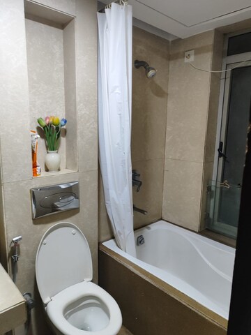Bathroom in 3 BHK Apartment at Lodha Grandeur, Prabhadevi – for Rent