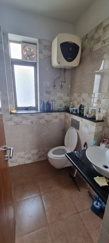 Bathroom in 1.5 BHK Apartment at Unitech The Residences Gurgaon, Sector 33 – for Rent