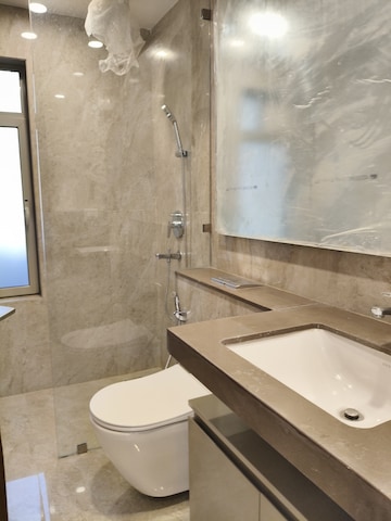 Bathroom in 3 BHK Apartment at One Hiranandani Park, Ghodbunder Road – for Rent