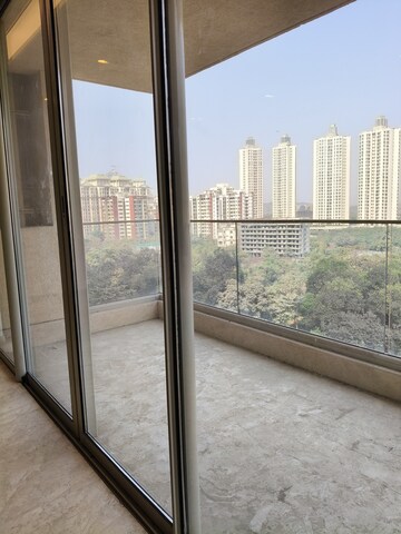 Balcony in 3 BHK Apartment at One Hiranandani Park, Ghodbunder Road – for Rent