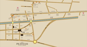 3 BHK Apartment – Map Location View at Puri Pratham, Sector 84 - for Rent