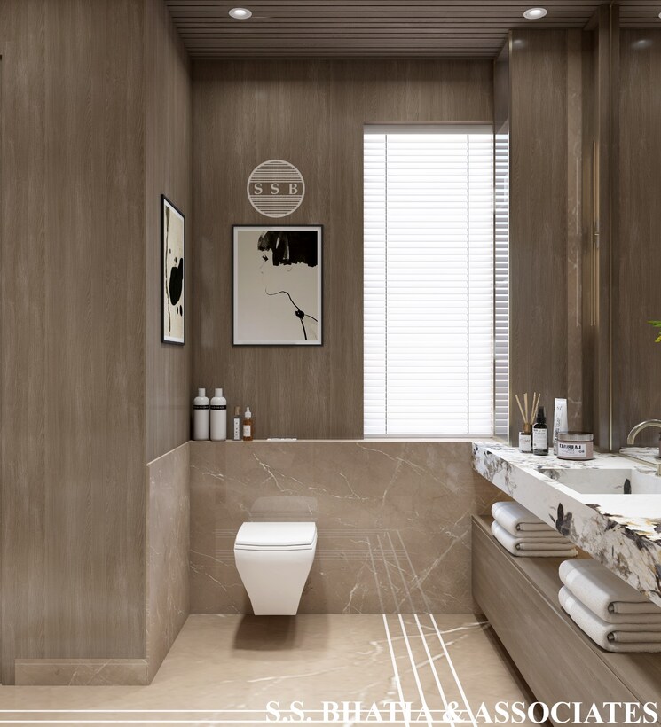 Bathroom, uninav-utopia 5 Bedroom 2650 Sq.Ft. Apartment In Morti Ghaziabad 8111554