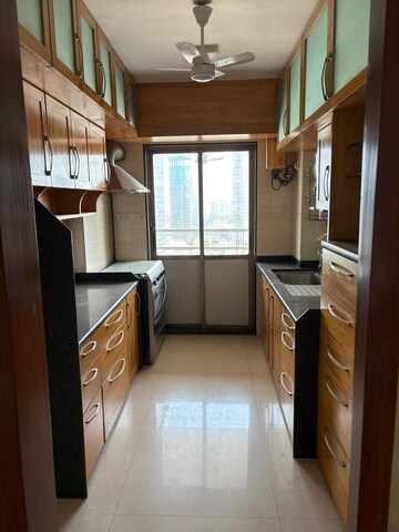Kitchen in 3 BHK Apartment at Lokhandwala Harmony, Worli – for Rent