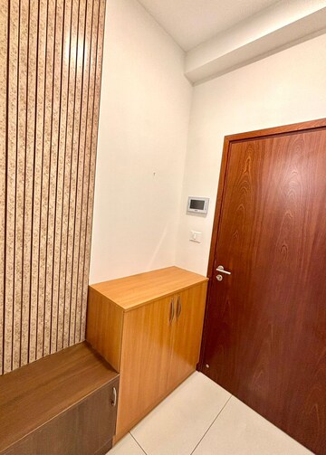 Bathroom in 3 BHK Apartment at LnT Raintree Boulevard, Hebbal – for Rent