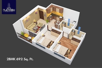 2 BHK Builder Floor For Resale in Dalecon Elite Platinum Lohegaon Pune  8111794