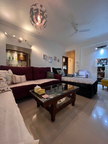 Living Room in 3 BHK Apartment at Tulip Garden Seawoods, Seawoods – for Rent