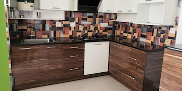 Kitchen in 2.5 BHK Apartment at Mantri Webcity, Hennur – for Rent