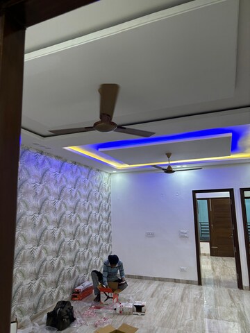 Bedroom in 3 BHK Builder Floor at Dhakoli Village – for Rent