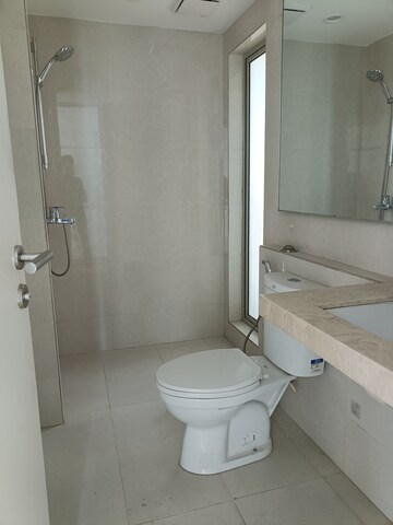 Bathroom in 1.5 BHK Apartment at Madhav Palacia, Ghodbunder Road – for Rent