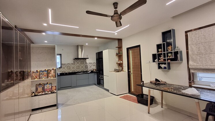 Kitchen, mega-the-perch 4 Bedroom 2700 Sq.Ft. Villa In Tellapur Hyderabad 8112526