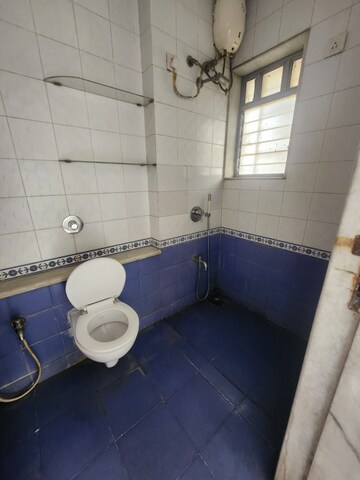 Bathroom in 3 BHK Apartment at Soham Garden, Manpada – for Rent