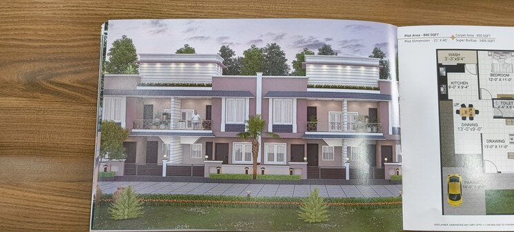 Exterior View, amrit-pebble-bay-ph-ii 3 Bedroom 1000 Sq.Ft. Independent House In Baghmugalia Bhopal 8112544