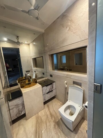 Bathroom in 3 BHK Builder Floor at Defence Colony – for Rent