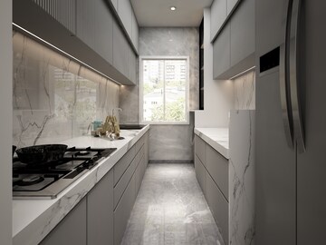 Kitchen in 4 BHK Apartment at Lodha Mahalaxmi Bellevue, Mahalaxmi – for Sale